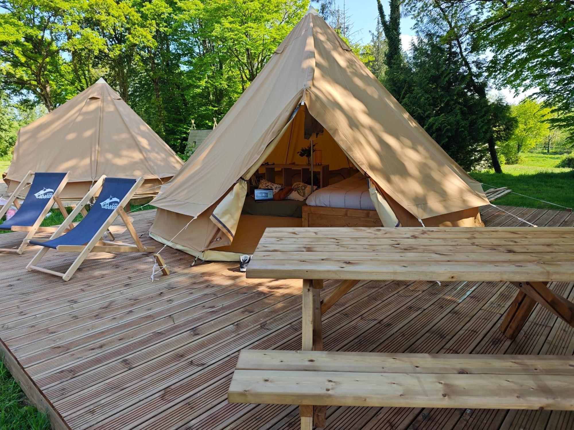 Camping Le Val Aux Fees - Broceliande Concoret Værelse billede